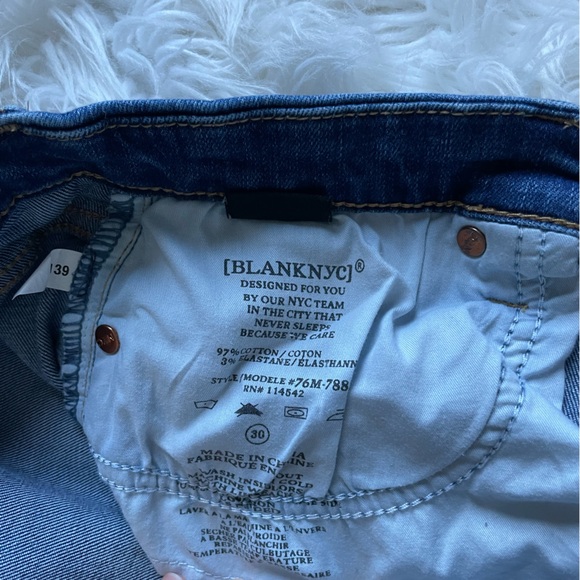 Blank NYC The Astor Distressed Denim Shorts - Picture 6 of 7